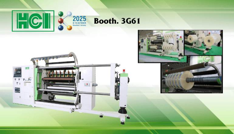 HCI at K 2025 – Showcasing FSL-TX1300 High-Speed Slitter Rewinder