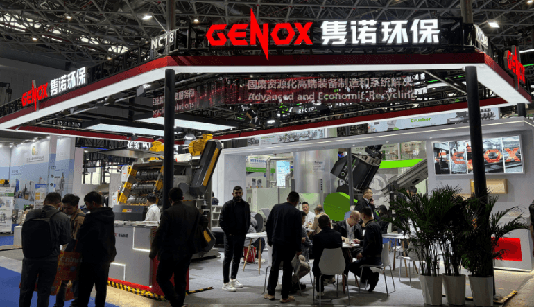 CHINAPLAS 2026 Highlight | GENOX Showcases High-End Shredders, Leading the Global Trend in Solid Waste Recycling