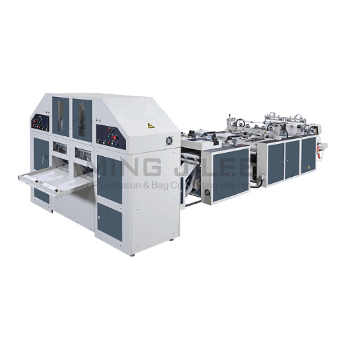 Fully Automatic High Speed 2 Lines T-shirt Bag, Vegetable Bags On Roll (with core) Making Machine