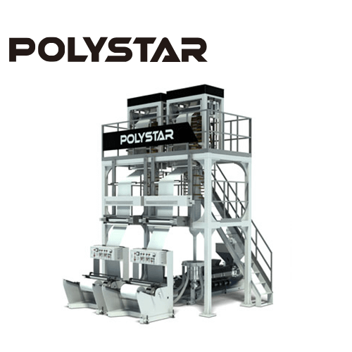 One Layer Twin Head Blown Film Machine