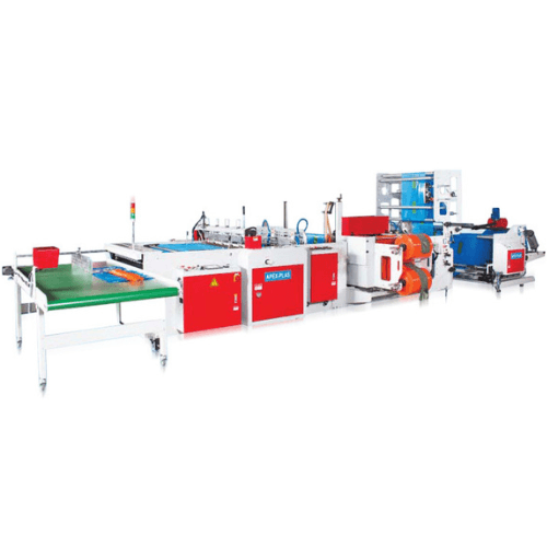 Fully Auto Soft Loop Handle, Die Cut Handle Plastic Bag Making Machine with Vertical – Sealing System AP-1000LF