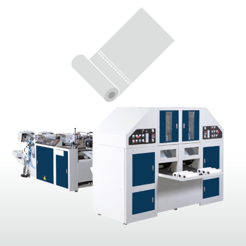 Fully Automatic High Speed 2 Lines With Core Bag on roll Making Machine / SCR-40/ SCR-50