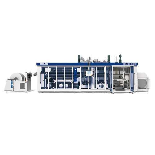 European System Pressure Forming Machine (Forming, Cutting, Stacking 3 Station in On e Machine) RMD-800