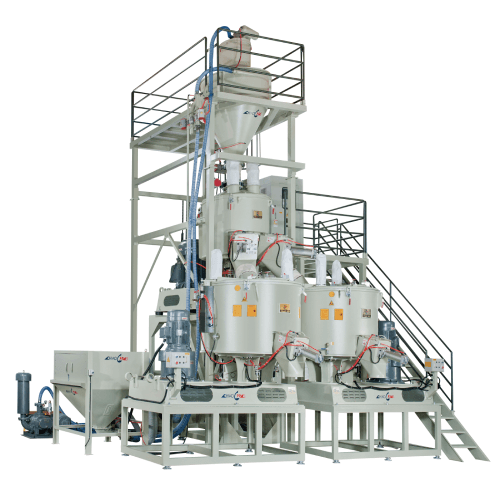 Complete Set of Hi-Speed Mixer with Vertical Cooling Blender (Model ELD 1 To 2 with Metering Delivery System)