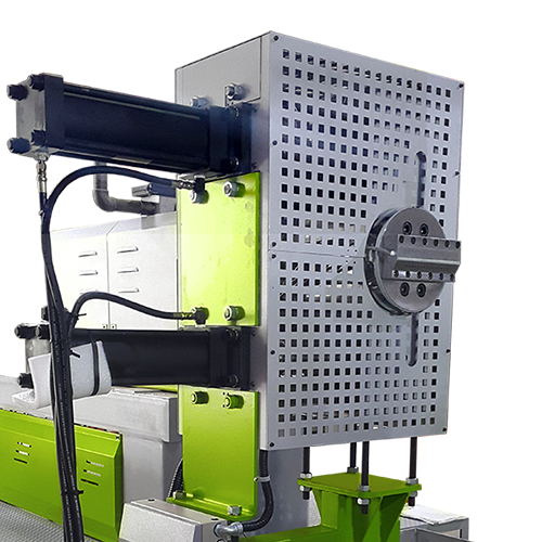 Filtering System: Double Pistons For Extrusion Machine