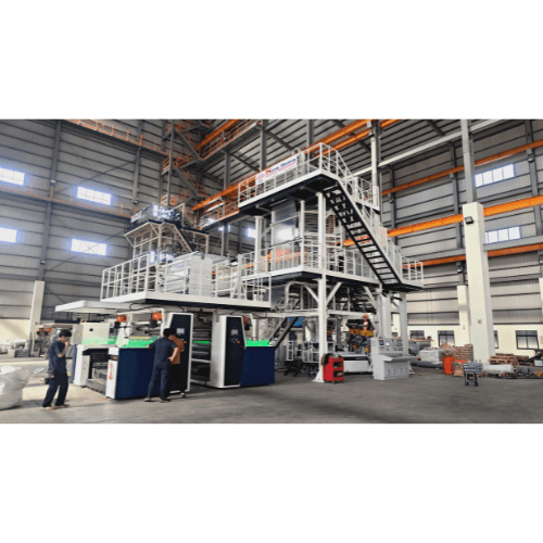 Three-Layer Co-Extrusion Blown Film Machine