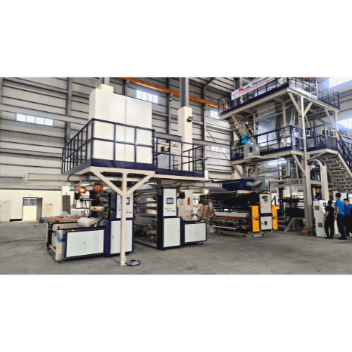Three-Layer ABA Co-Extrusion Blown Film Machine