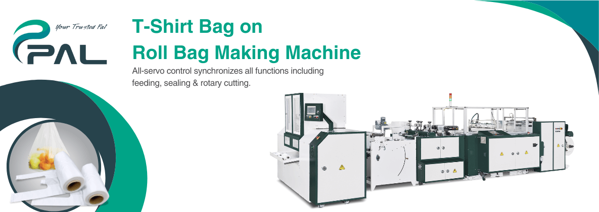 T-Shirt Bag on  Roll Bag Making Machine ft. Swing Type Feeding System