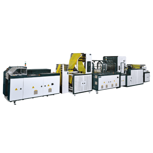 Draw Tape Bag Making Machine with Interleaved Winder
