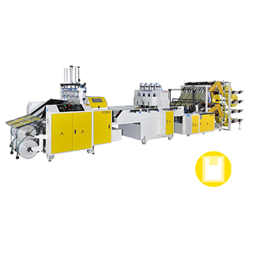 8 Rolls T-shirt Bag Making Machine with Automatic Packing Unit