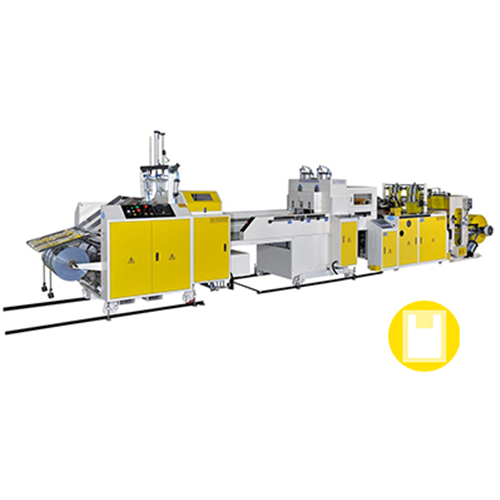 Hot Cutting T-shirt Bag Making Machine with Automatic Packing Unit