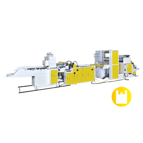 Hot Slitting 2 Lines Hot Cutting T-shirt Bag Making Machine