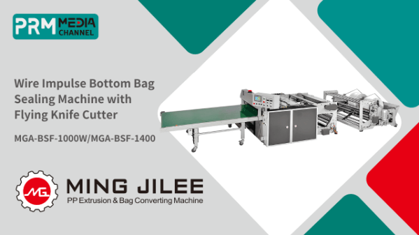 Flying Knife Cutting Bottom Sealing Bag Making Machine, MGA-BSF-1000W | MING JILEE