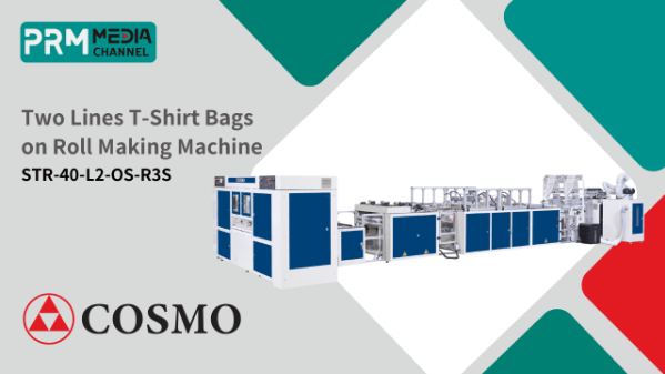 Two Lines T-Shirt Bags on Roll Making Machine：STR-40-L2-OS-R3S | COSMO