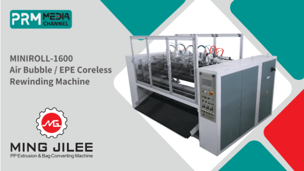 Air Bubble / EPE Coreless Rewinding Machine, MINIROLL-1600