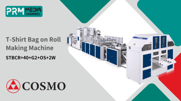 T-shirt Bag on Roll Making Machine : STBCR-40-G2+OS+2W | COSMO