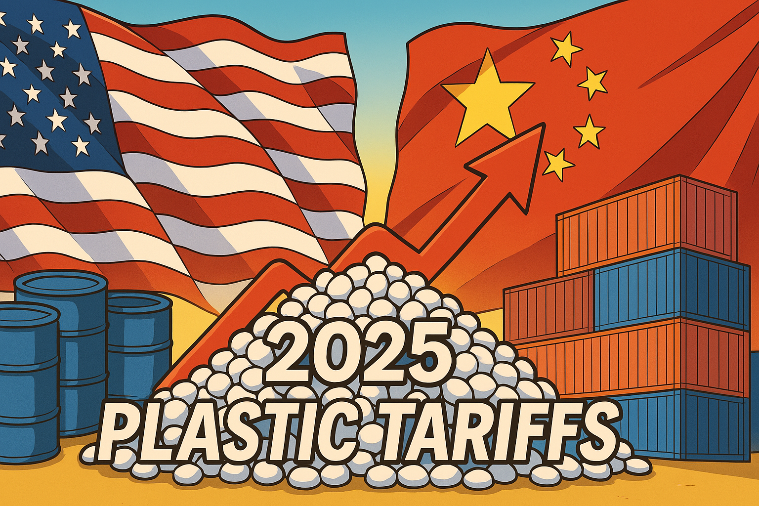 The latest U.S. trade measures impose a 10 % duty on imported plastic resins from China and 15 % on petrochemical feedstocks from the Middle East.