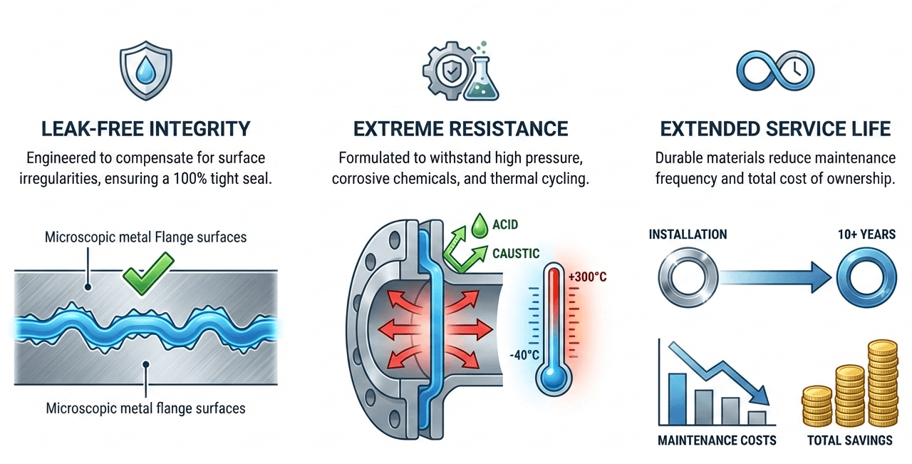 Gasket sealing performance