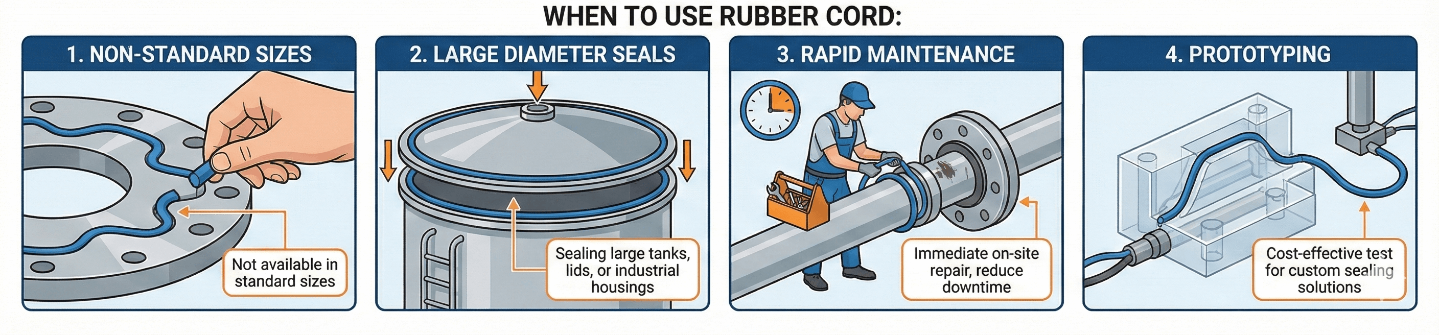Rubber Cord Applications