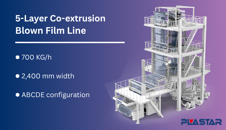 5-Layer Co-extrusion Blown Film Line