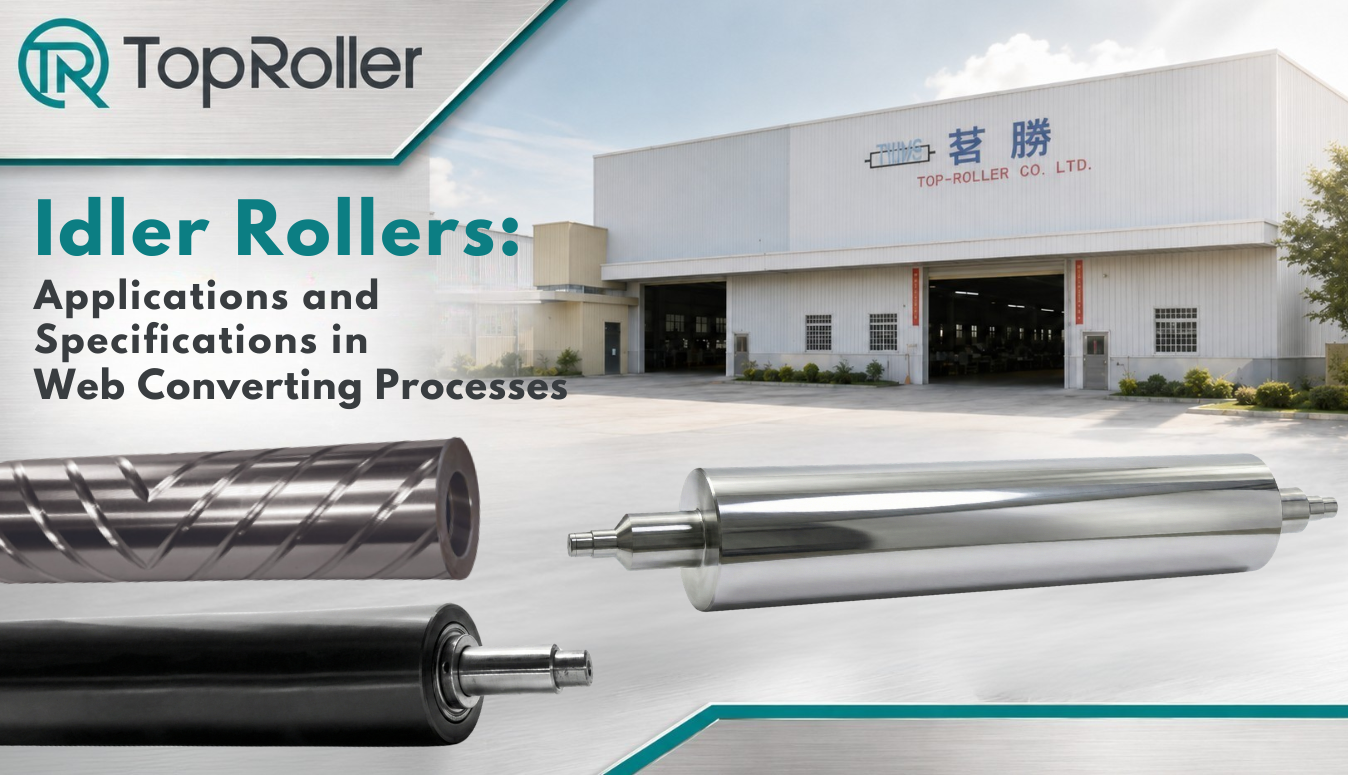 Idler rollers are indispensable fundamental components in high-speed Roll-to-Roll (R2R) processing, slitting machines, coating machines, and flexible packaging equipment. Their primary function is to support the web, maintain stable tension, and guide materials smoothly between machinery.