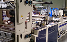 Double Deck 2  Tracks T-Shirt Bag & Bottom Sealed Bag Making Machine without In-Line Punching Unit